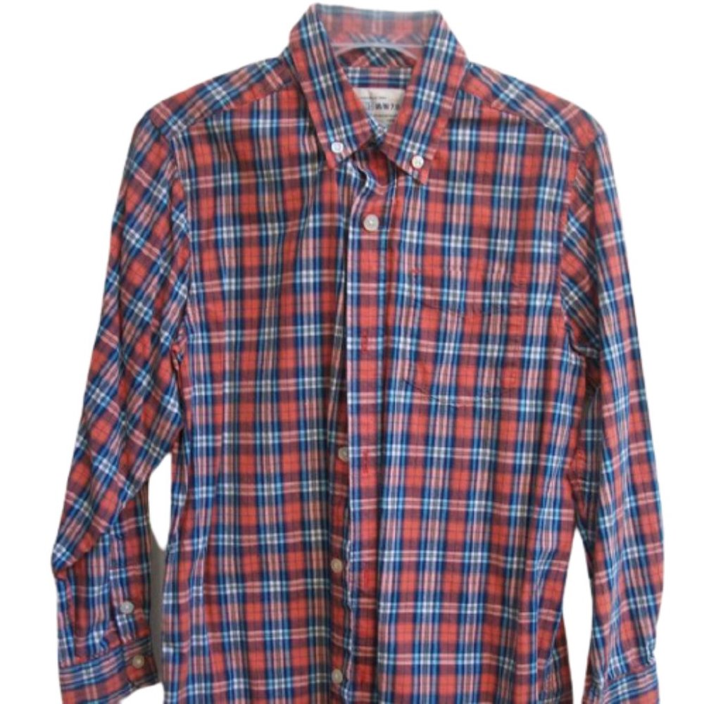 --- The Children's Place Plaid Cotton Shirt Boy 7 8